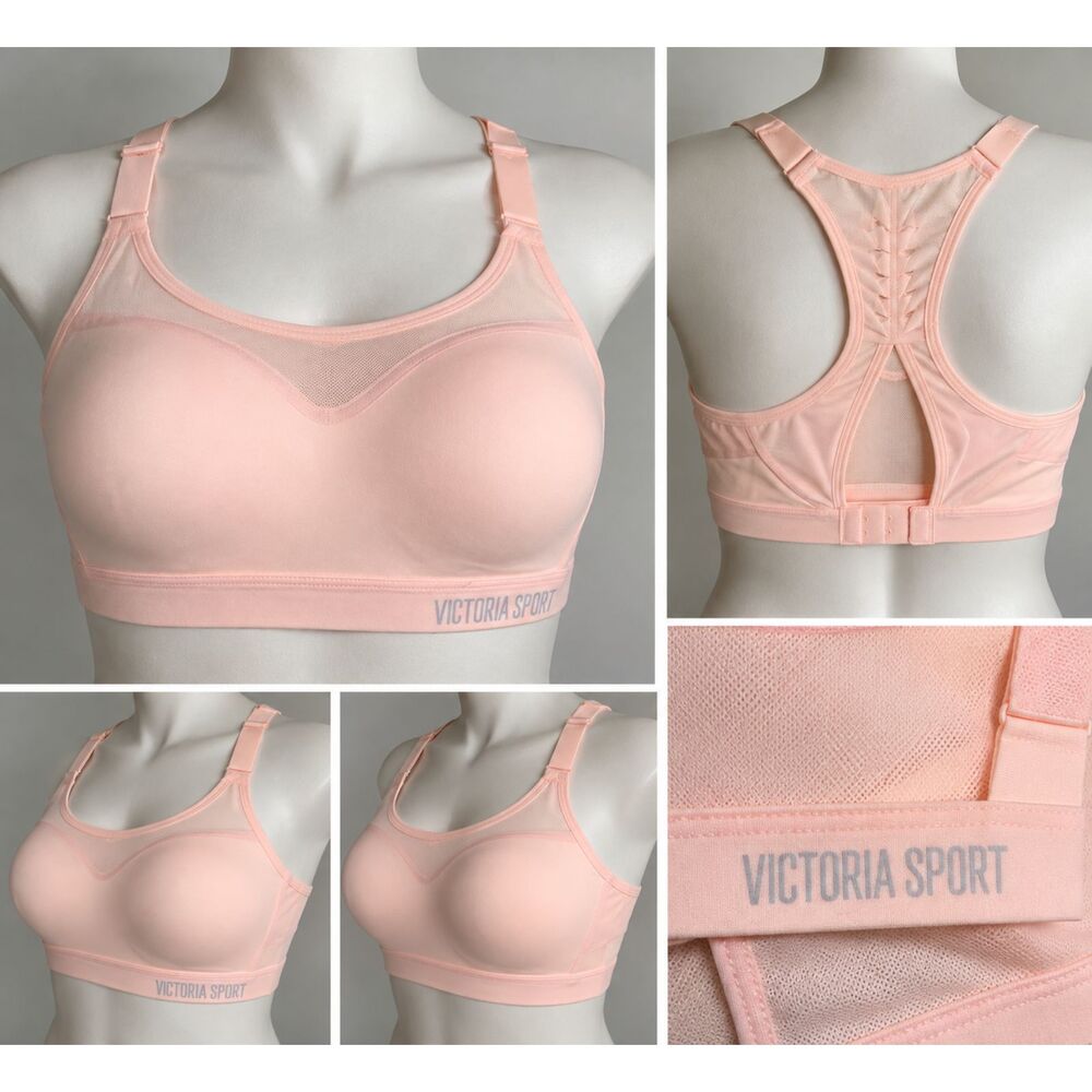 Victoria Sport Victoria's Secret Sports Bra 34B Pink Racerback NWT